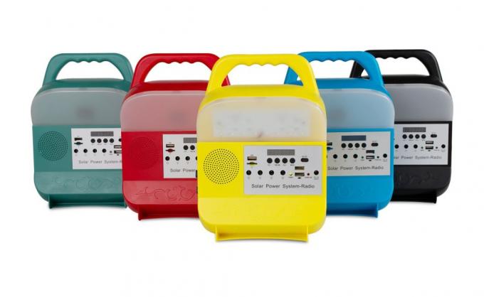Faro multifunzionale del sistema della generazione di energia solare del portatile portatile all'aperto con l'audio radio ricaricabile di Bluetooth