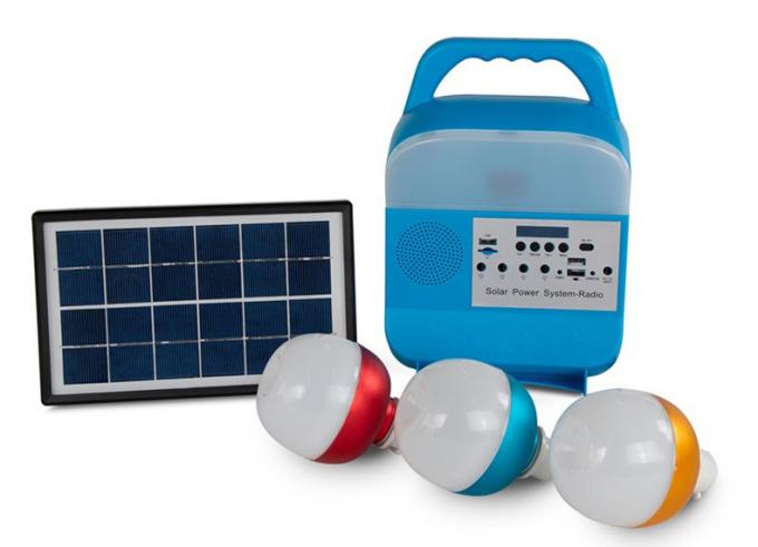 Faro multifunzionale del sistema della generazione di energia solare del portatile portatile all'aperto con l'audio radio ricaricabile di Bluetooth