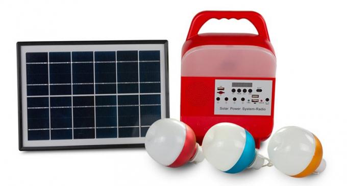 Faro multifunzionale del sistema della generazione di energia solare del portatile portatile all'aperto con l'audio radio ricaricabile di Bluetooth