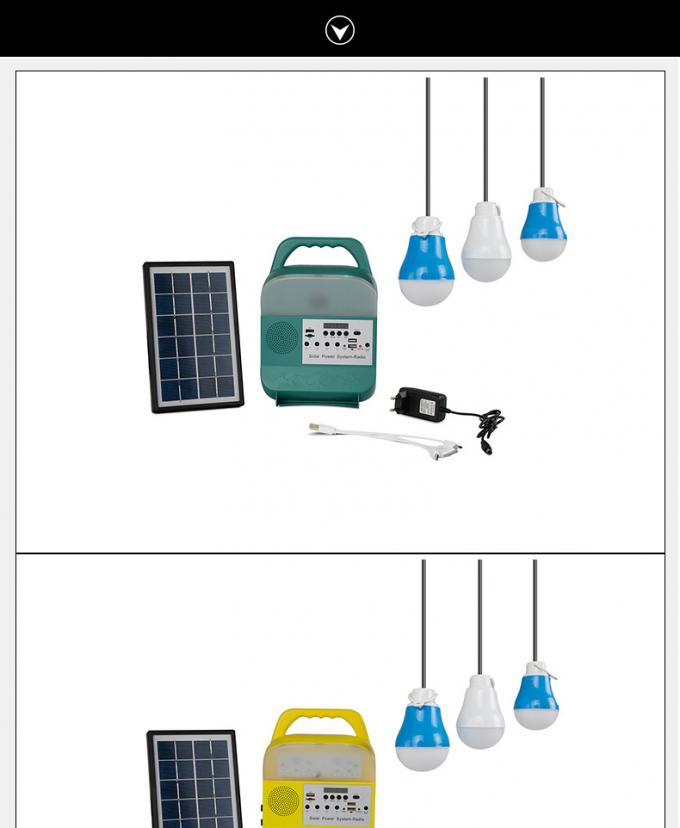 Luce solare d'accensione domestica del prodotto 5V Kit Power System Radio 3W 5W 10W della fabbrica della Cina