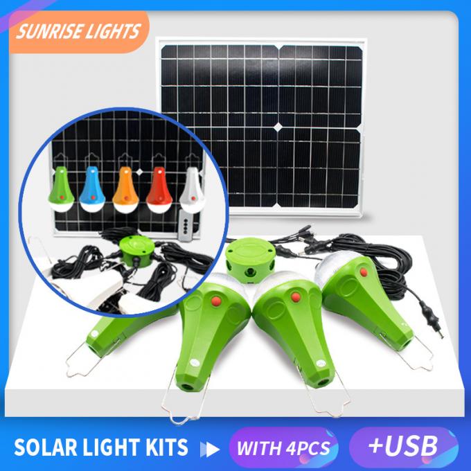 Corredo di Mini Solar Energy System Lighting della casa di 2020 aggiornamenti con telecomando