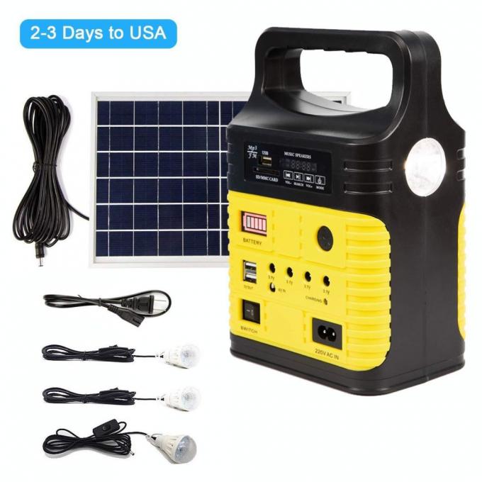 Corredo solare della radio solare di FM fuori dalla luce domestica solare Kit Global Sunrise Lights del sistema solare 10W di griglia 0