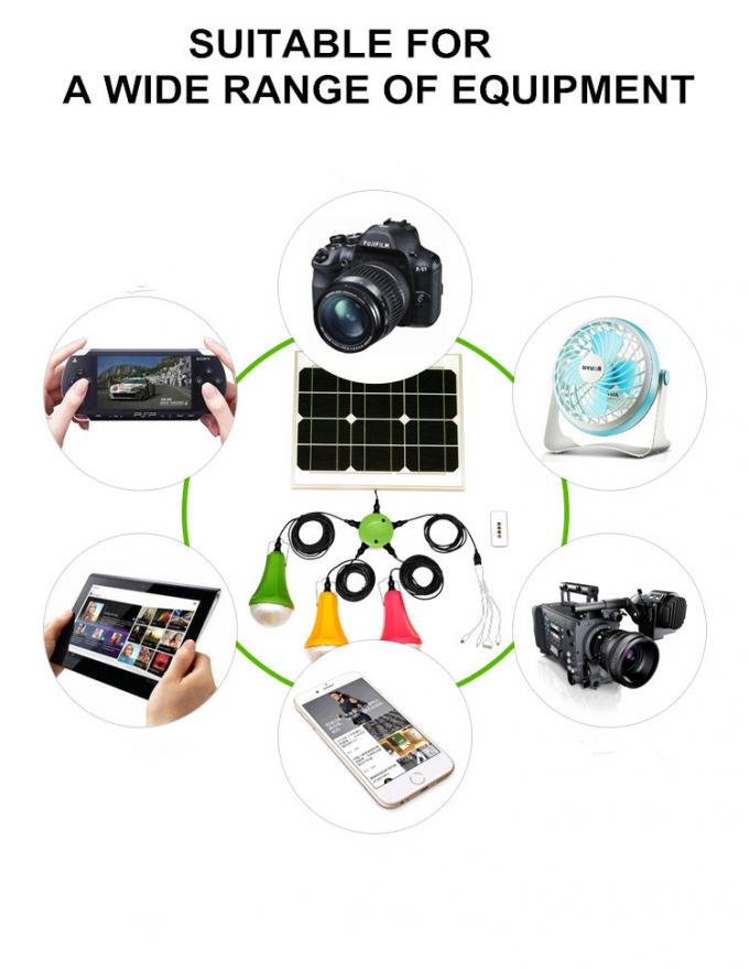 Pannello solare fuori da illuminazione all'aperto alimentata solare Kit Solar Light del sistema solare di griglia