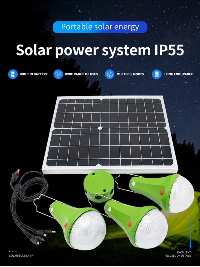 Pannello solare fuori da illuminazione all'aperto alimentata solare Kit Solar Light del sistema solare di griglia