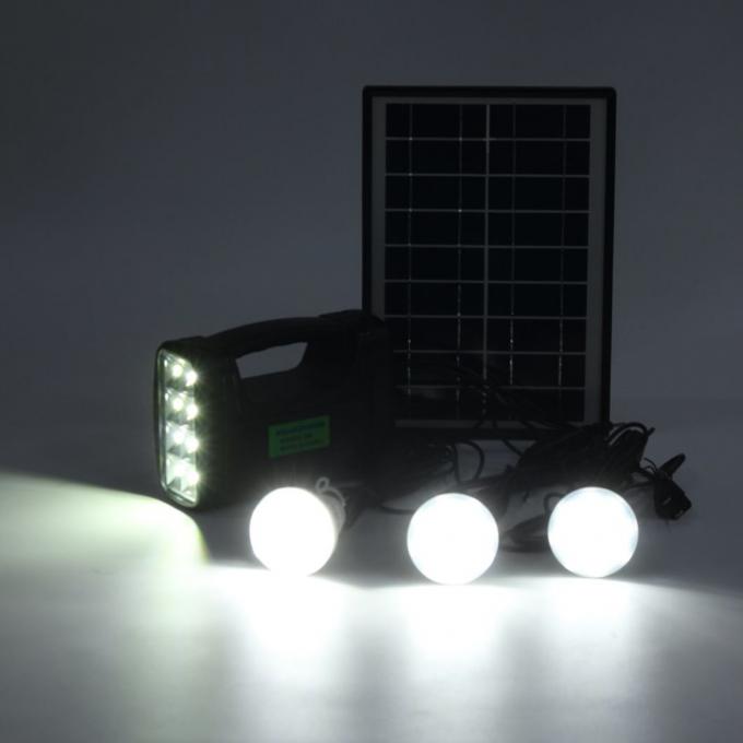 Lampada solare solare solare del corredo 3W 4W 5W Light+3PCS di fai-da-te leggero dell'interno solare della luce del generatore del pannello solare