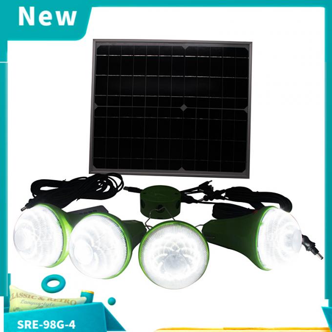 Il LED alimentato solare fa luce con il sistema di illuminazione domestico solare telecomandato