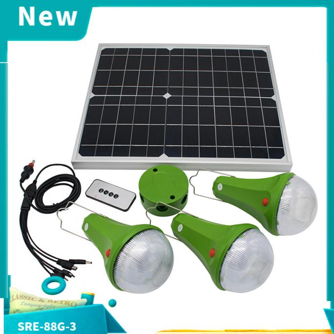 Il LED alimentato solare fa luce con il sistema di illuminazione domestico solare telecomandato