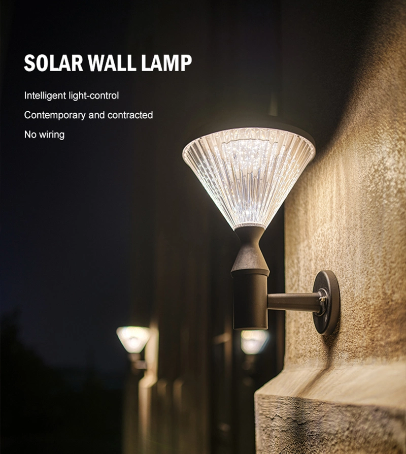Lampada di sicurezza senza fili all'aperto della luce solare della parete di alta luminosità 5w di CC 6V SMD2835 0