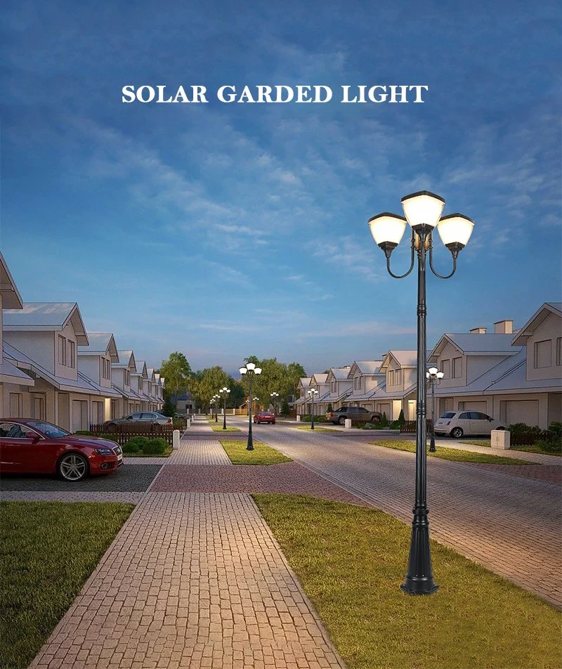 Le iluminazioni pubbliche solari di vendita calda usano per il villaggio domestico del giardino con la centrale elettrica tutta la notte solare telecomandata di illuminazione