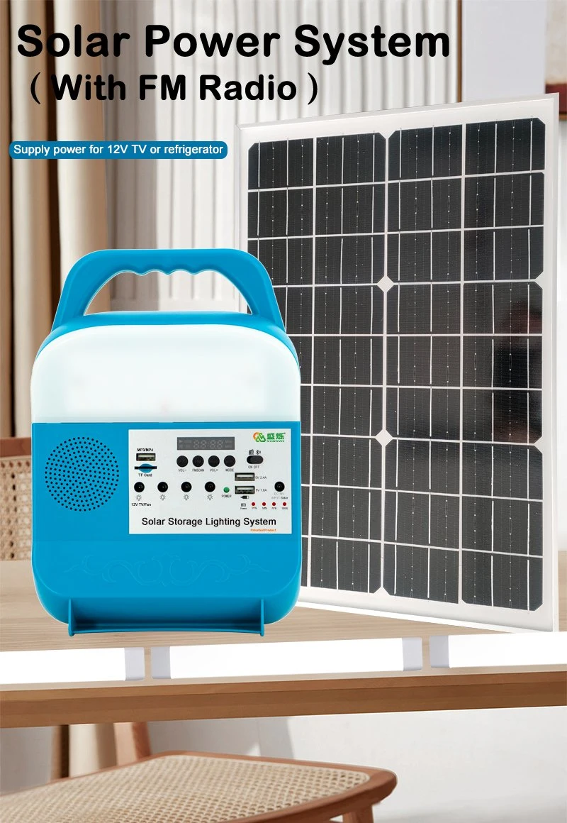 Portatile caldo di vendita fuori dal sistema di illuminazione di campeggio all'aperto di potere del pannello solare di potere di Sun di griglia