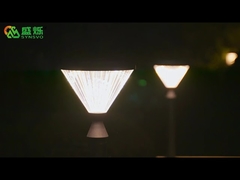Luce solare da giardino per recinzione da giardino, cancello impermeabile, pilastro, via, decorazione, parete solare