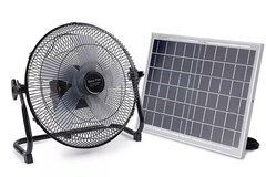 il pannello ricaricabile solare senza fili portatile del ventilatore da tavolo 12Inch ha alimentato l'input doppio per la famiglia